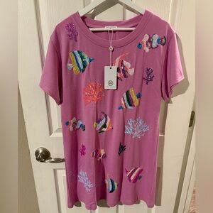 Brand New with Tags! Mary Square Anna Fish Dress with Sequins! Size: Large!